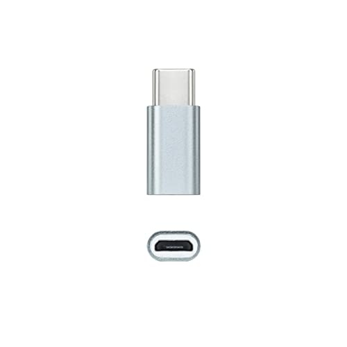 Nanocable 10.02.0011 - USB-C auf Micro USB Adapter, USB-C/M-Micro B/H, Aluminium, Farbe Grau Nanocable 10.02.0011 - USB-C auf Micro USB Adapter, USB-C/M-Micro B/H, Aluminium, Farbe Grau von NANOCABLE
