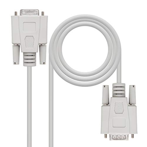 Nanocable 10.14.0503 - Serieller RS232 Kommunikationskabel, Nullmodem, DB9/M-DB9/H, männlich-weiblich, beige, 3.0 mts Nanocable 10.14.0503 - Serieller RS232 Kommunikationskabel, Nullmodem, DB9/M-DB9/H, männlich-weiblich, beige, 3.0 mts von NANOCABLE