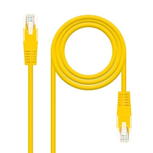 Nanocable 10.20.0100-Y - Ethernet Netzwerkkabel RJ45, Cat5e UTP AWG24, gelb, 0.5 mts von NANOCABLE