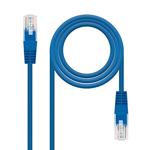 Nanocable 10.20.0102-BL - Ethernet Netzwerkkabel RJ45, Cat5e UTP AWG24, blau, 2.0 mts von NANOCABLE