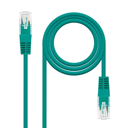 Nanocable 10.20.0401-GR - Ethernet Netzwerkkabel RJ45, Cat.6 UTP AWG24, 100% Kupfer, grün, 1.0 mts von NANOCABLE