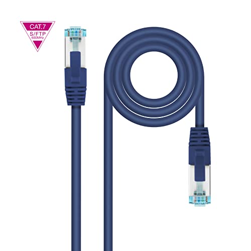 Nanocable 10.20.1700-BL - Kat.7 600MHZ LSZH SFTP PIMF AWG26 Netzwerkkabel, Blau, 0,5 m von NANOCABLE