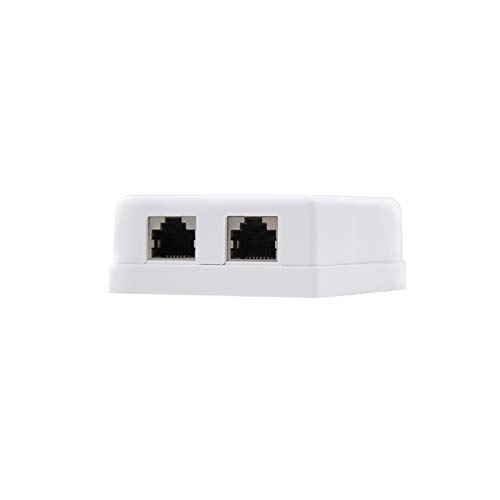 Nanocable 10.21.1602 - RJ45 Oberflächenrosette mit 2 Cat.6 FTP Anschlussbuchsen, weiß Nanocable 10.21.1602 - RJ45 Oberflächenrosette mit 2 Cat.6 FTP Anschlussbuchsen, weiß von NANOCABLE