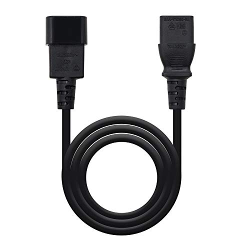 Nanocable 10.22.0202 - Netzkabel für CPU oder Monitor, C13/H-C14/M, 100% Kupfer AWG18, schwarz, 1.5 mts Nanocable 10.22.0202 - Netzkabel für CPU oder Monitor, C13/H-C14/M, 100% Kupfer AWG18, schwarz, 1.5 mts von NANOCABLE