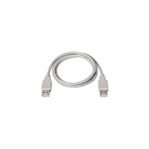 Nanocable 2.0 Typ A/M-A/M 3.0 m USB Kabel (Typ A/M-A/M, 3,0 m, USB A, USB 2.0, beige von NANOCABLE