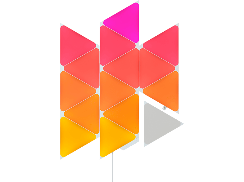 NANOLEAF Shapes Triangles Starter Kit - 15PK Beleuchtung Multicolor/Warmweiß/Tageslichtweiß von NANOLEAF