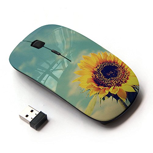 KawaiiMouse [ Optical 2.4G Wireless Mouse ] Sunflower Yellow Vignette Summer von NANQUAN
