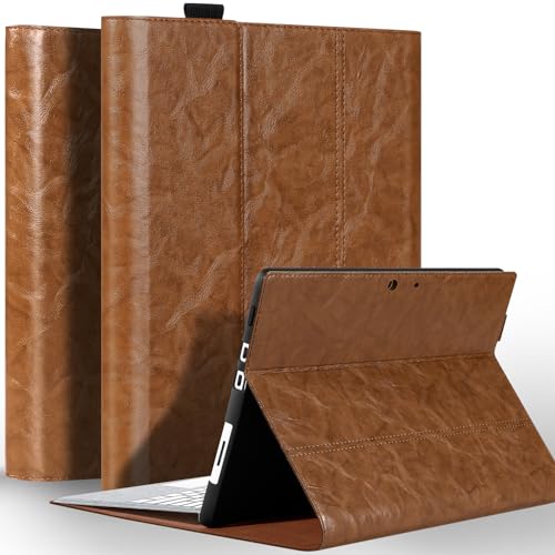 NANRUIL Hülle für Microsoft Surface Pro 9/10/11 13 Zoll 2022/2024 Echtes Leder Schutzhülle Case Cover,Kompatibel mit Type Cover Tastatur und Surface Pen Holder Halter.Khaki NANRUIL Hülle für Microsoft Surface Pro 9/10/11 13 Zoll 2022/2024 Echtes Leder Schutzhülle Case Cover,Kompatibel mit Type Cover Tastatur und Surface Pen Holder Halter.Khaki von NANRUIL