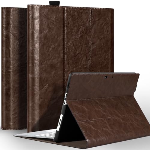 NANRUIL Hülle für Microsoft Surface Pro X/X Plus+ 13 Zoll 2019/2020/2021/2024 Echtes Leder Schutzhülle Case Cover,Kompatibel mit Type Cover Tastatur und Surface Pen Holder Halter.Dunkelbraun NANRUIL Hülle für Microsoft Surface Pro X/X Plus+ 13 Zoll 2019/2020/2021/2024 Echtes Leder Schutzhülle Case Cover,Kompatibel mit Type Cover Tastatur und Surface Pen Holder Halter.Dunkelbraun von NANRUIL