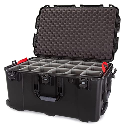 NANUK 965 Wasserdichter Hartschalenkoffer Mit Gepolsterten Trennwänden - Mit Rädern - Schwarz von NANUK