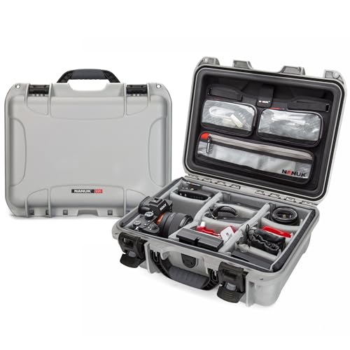 Nanuk 920 Wasserdichter Hartschalenkoffer Mit Gepolsterten Trennwänden und Organizer für Deckel - Silber Nanuk 920 Wasserdichter Hartschalenkoffer Mit Gepolsterten Trennwänden und Organizer für Deckel - Silber von NANUK