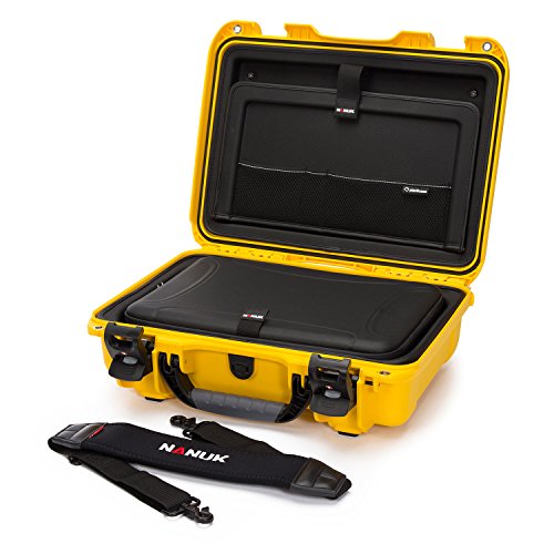 Nanuk 923 Wasserdichter Hartschalenkoffer Mit Laptop-Kit, mit Riemen (TSA-Verschlüsse) - Gelb von NANUK