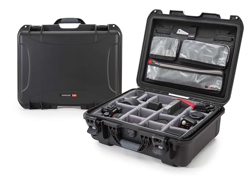 Nanuk 930 Wasserdichter Hartschalenkoffer Mit Gepolsterten Trennwänden und Organizer für Deckel - Schwarz von NANUK