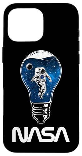 NASA Astronaut in der Glühbirne Weltraum Worm Logo Hülle für iPhone 16 Pro Max NASA Astronaut in der Glühbirne Weltraum Worm Logo Hülle für iPhone 16 Pro Max von NASA Glühbirne Weltraum Worm Logo