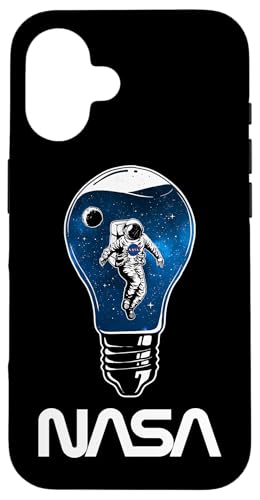 NASA Astronaut in der Glühbirne Weltraum Worm Logo Hülle für iPhone 16 NASA Astronaut in der Glühbirne Weltraum Worm Logo Hülle für iPhone 16 von NASA Glühbirne Weltraum Worm Logo