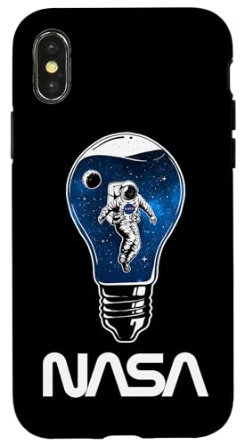 NASA Astronaut in der Glühbirne Weltraum Worm Logo Hülle für iPhone X/XS NASA Astronaut in der Glühbirne Weltraum Worm Logo Hülle für iPhone X/XS von NASA Glühbirne Weltraum Worm Logo