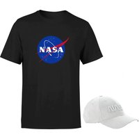 NASA Grey Cap & Nasa T-Shirt Bundle - Herren - L von NASA
