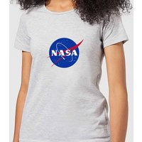 NASA Logo Insignia Damen T-Shirt - Grau - L von NASA