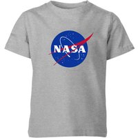 NASA Logo Insignia Kinder T-Shirt - Grau - 11-12 Jahre von NASA