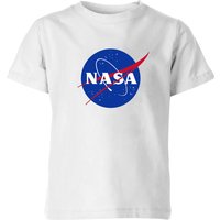 NASA Logo Insignia Kinder T-Shirt - Weiß - 7-8 Jahre von NASA