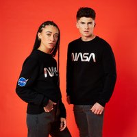 NASA Metallic Logo Unisex Sweatshirt - Schwarz - L von NASA