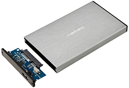 NATEC Externe Enclosure Rhino GO for 2,5 Zoll SATA, USB 3.0, grau von NATEC