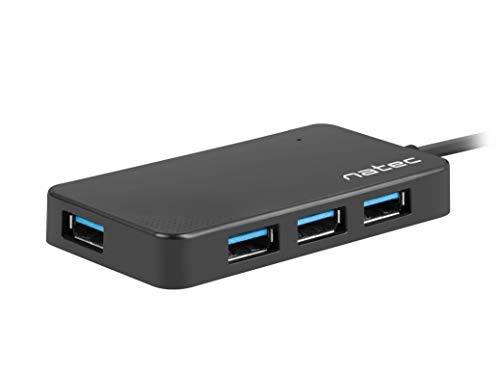 Natec HUB USB 3.0 Moth 4-Ports, schwarz von NATEC