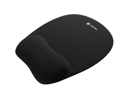 Natec Mousepad Ergonomic Chipmunk Memory Foam Filling, Black von Genesis