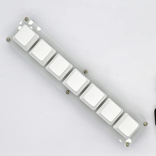 NATEFEMIN 7-Tasten-HID-Standardtastatur, USB-Schnittstelle, benutzerdefiniertes Makro-Mini-Tastatur für Windows-Zubehör von NATEFEMIN