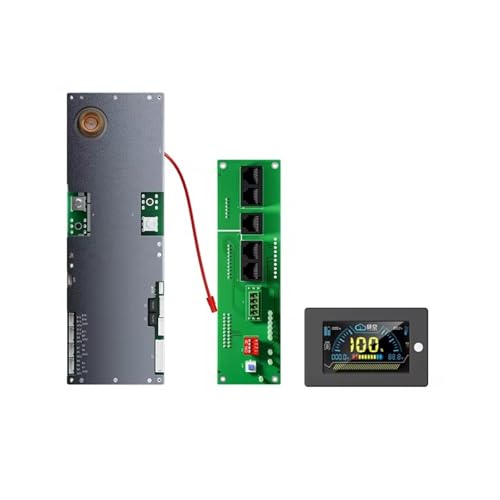 JK Smart Inverter BMS JK-PB2A16S15P, 24V 48V 150A 8S-16S 2A Lifepo4/Li-Ion/LTO Haushaltsenergie-Wechselrichter BMS Active Balancer(JK-PB2A16S15P with 3.2inch LCD) von NATEPLALFC
