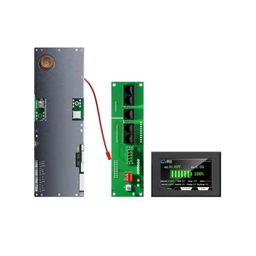 JK Smart Inverter BMS JK-PB2A16S15P, 24V 48V 150A 8S-16S 2A Lifepo4/Li-Ion/LTO Haushaltsenergie-Wechselrichter BMS Active Balancer(JK-PB2A16S15P with 4.3inch LCD) von NATEPLALFC