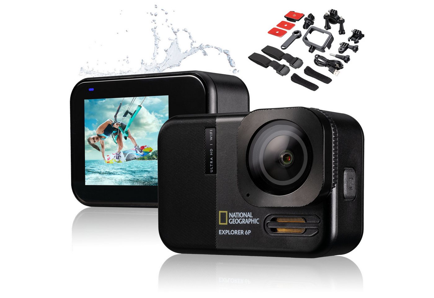NATIONAL GEOGRAPHIC NATIONAL GEOGRAPHIC 4K Ultra-HD 60fps WLAN Action Cam Explorer 6P Action Cam von NATIONAL GEOGRAPHIC