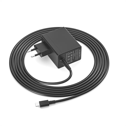 NATNO Ladekabel Ladegerät Netzteil für Nintendo Switch/Switch Dock/Pro Controller Docking Station, TV Modus, 2,5 Stunden, Schnelles Aufladen mit 1,5m/5ft Typ C Kabel, 15V 2,6A Ladekabel NATNO Ladekabel Ladegerät Netzteil für Nintendo Switch/Switch Dock/Pro Controller Docking Station, TV Modus, 2,5 Stunden, Schnelles Aufladen mit 1,5m/5ft Typ C Kabel, 15V 2,6A Ladekabel von NATNO