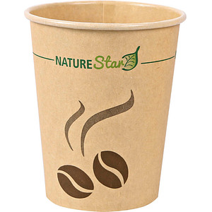 50 NATURE Star Einweg-Kaffeebecher Mocca 0,2 l von NATURE Star
