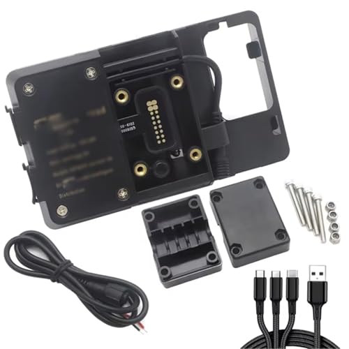 NATWEE Kompatibel Mit CRF 1000L Für Afrika Für Twin 2018 2019 2020 2021 Motorrad-Telefonständerhalter Smartphone-Telefon GPS-Navigationsplattenhalterung Motorrad GPS Halterung(Black B) von NATWEE