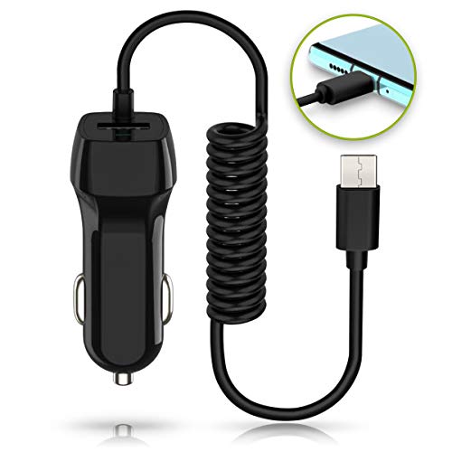 Auto KFZ Ladegerät Dual Ladeadapter kompatibel mit Samsung Galaxy Serie Lade Kabel USB-C Gerät 3,1A integriertes dehnbares Ladekabel Schnelles Laden, Smartphone:Samsung Galaxy XCover 5 von NAUC
