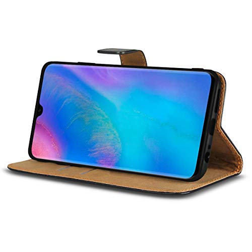 Handy Hülle Echt Leder für Huawei P40 / P30 / P20 / Lite/Pro - Mate 10 Lite/Pro Mate 20 Lite Flip Cover Schutz Tasche Klapp Book Etui, Smartphone:Huawei P30 Handy Hülle Echt Leder für Huawei P40 / P30 / P20 / Lite/Pro - Mate 10 Lite/Pro Mate 20 Lite Flip Cover Schutz Tasche Klapp Book Etui, Smartphone:Huawei P30 von NAUC