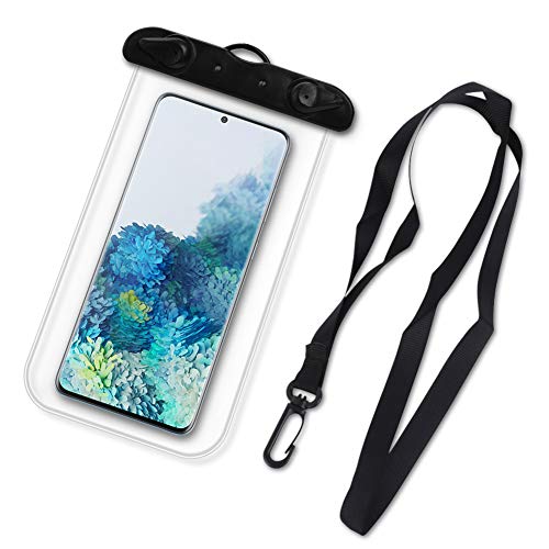 Handy Tasche Wasserdicht kompatibel für Samsung Galaxy S20 Plus Schutzhülle Hülle Wasser Schutz Case, Farben:Transparent von NAUC