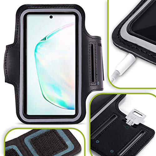 Handy Tasche kompatibel für Samsung Galaxy Note 10 Plus 5G Schutzhülle Jogging Armcase Fitness Case Hülle Sportarmband von NAUC