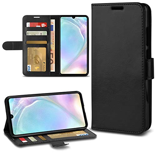 Handyhülle für Huawei P40 P30 P20 / Pro/Lite Mate 10 20 / Pro/Lite Tasche Tasche Smartphone Schwarz Case Flip Cover Hülle, Smartphone:Huawei P30 von NAUC