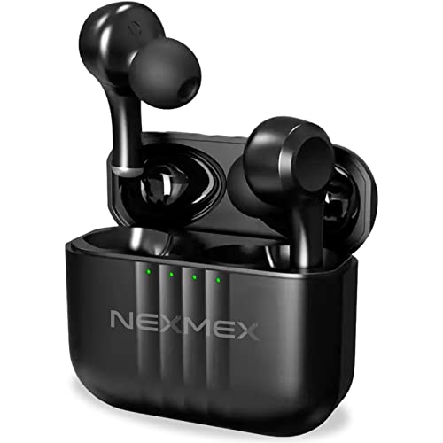 Kopfhörer Headset In-Ear Bluetooth kabellos Earbuds kompatibel mit Samsung Galaxy S25 S24 S23 S22 Plus Ultra ANC Noise Cancelling Ohrhörer Geräuschunterdrückung IPX7 Wasserdicht, Farbe:Schwarz von NAUC