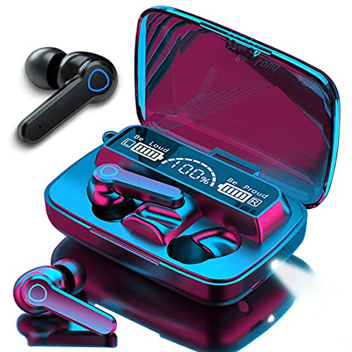 Kopfhörer Kabellos Bluetooth kompatibel mit Apple iPhone 16 16e 15 14 12 11 XS XR X Plus Pro Max Mini In Ear mit Mikrofon Ohrhörer Headset Wireless HiFi Stereo Kopfhörer für Sport von NAUC