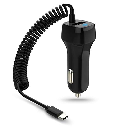 NAUC Auto Ladekabel kompatibel mit Samsung Galaxy Z Flip Fold 5 4 3 2 S24 S23 S22 S21 S20 FE Plus Ultra USB Typ C Kfz Ladegerät Laden, Farbe:Schwarz, Smartphone:Samsung Galaxy Z Flip 4 von NAUC