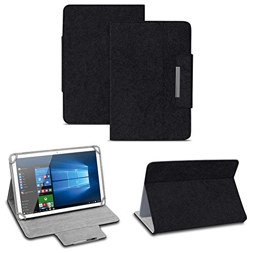 NAUC Filz Hülle kompatibel für Samsung Galaxy Note 10.1 2014 Edition Tablet umweltfreundlichem Filz praktischer Standfunktion Schutztasche Stand Tasche Cover Case, Farben:Schwarz von NAUC