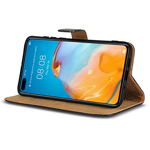 NAUC Handy Hülle Echt Leder für Huawei P40 / P30 / P20 / Lite/Pro - Mate 10 Lite/Pro Mate 20 Lite Flip Cover Schutz Tasche Klapp Book Etui, Smartphone:Huawei P40 NAUC Handy Hülle Echt Leder für Huawei P40 / P30 / P20 / Lite/Pro - Mate 10 Lite/Pro Mate 20 Lite Flip Cover Schutz Tasche Klapp Book Etui, Smartphone:Huawei P40 von NAUC