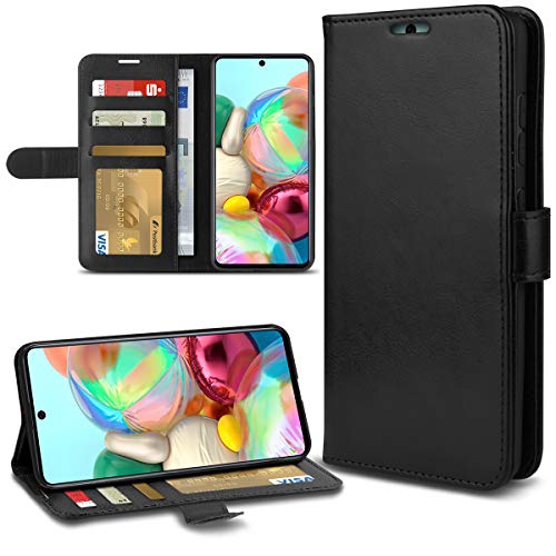 NAUC Handyhülle passend für Samsung Galaxy A71 Tasche Schutzhülle Schwarz Case Flip Cover Hülle Klapphülle Schwarz, Smartphone:Samsung Galaxy A71 NAUC Handyhülle passend für Samsung Galaxy A71 Tasche Schutzhülle Schwarz Case Flip Cover Hülle Klapphülle Schwarz, Smartphone:Samsung Galaxy A71 von NAUC