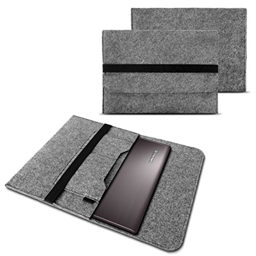 NAUC Lenovo Yoga 720 15 Zoll Tasche Schutzhülle Hülle Sleeve Filz Notebook Case Grau von NAUC