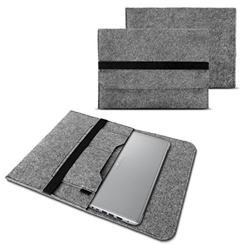 NAUC Notebook Tasche kompatibel mit Acer Swift 1 2 3 5 7 14 Zoll Hülle Filz Sleeve Case Schutzhülle Cover, Farben:Grau von NAUC