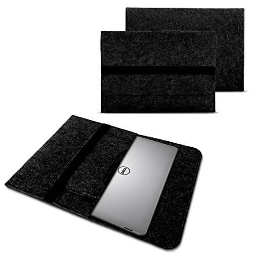 NAUC Schutztasche Hülle kompatibel für Dell Latitude 7310 7410 7400 7300 Tasche Schutzhülle Laptop Filz Laptoptasche Sleeve Case Cover, Farben:Dunkel Grau von NAUC