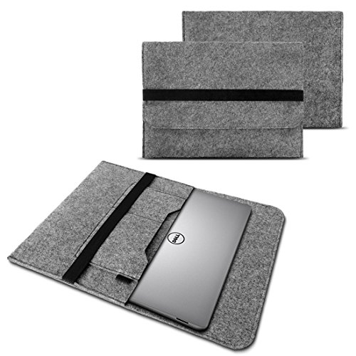 NAUC Schutztasche Hülle kompatibel für Dell Latitude 7310 7410 7400 7300 Tasche Schutzhülle Laptop Filz Laptoptasche Sleeve Case Cover, Farben:Grau von NAUC
